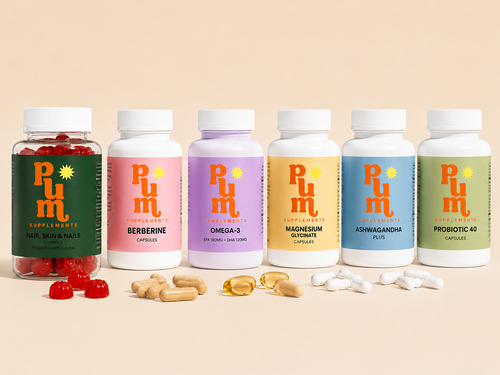 Plum Full Stack — all six formulas lined up